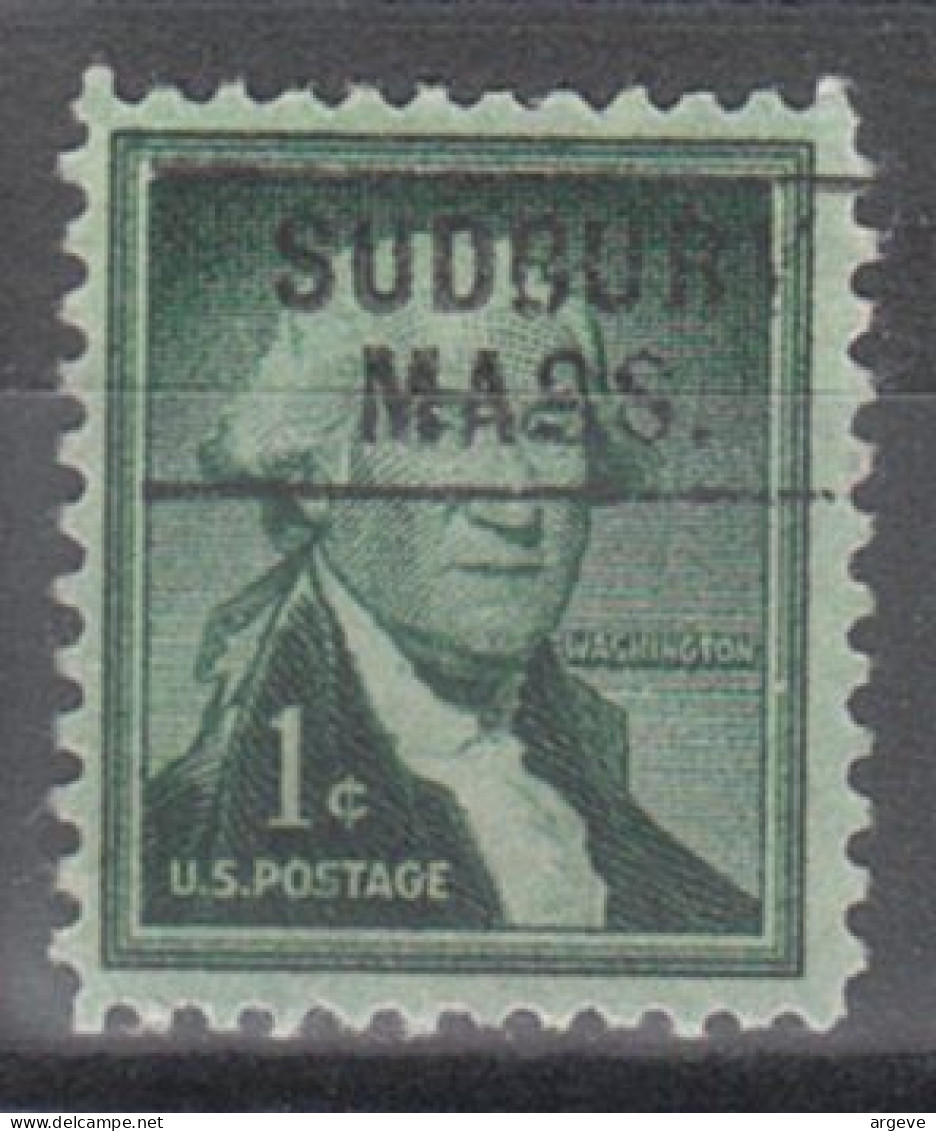 USA Precancel Vorausentwertungen Preo Locals Massachusetts, Sudbury 745 - Vorausentwertungen