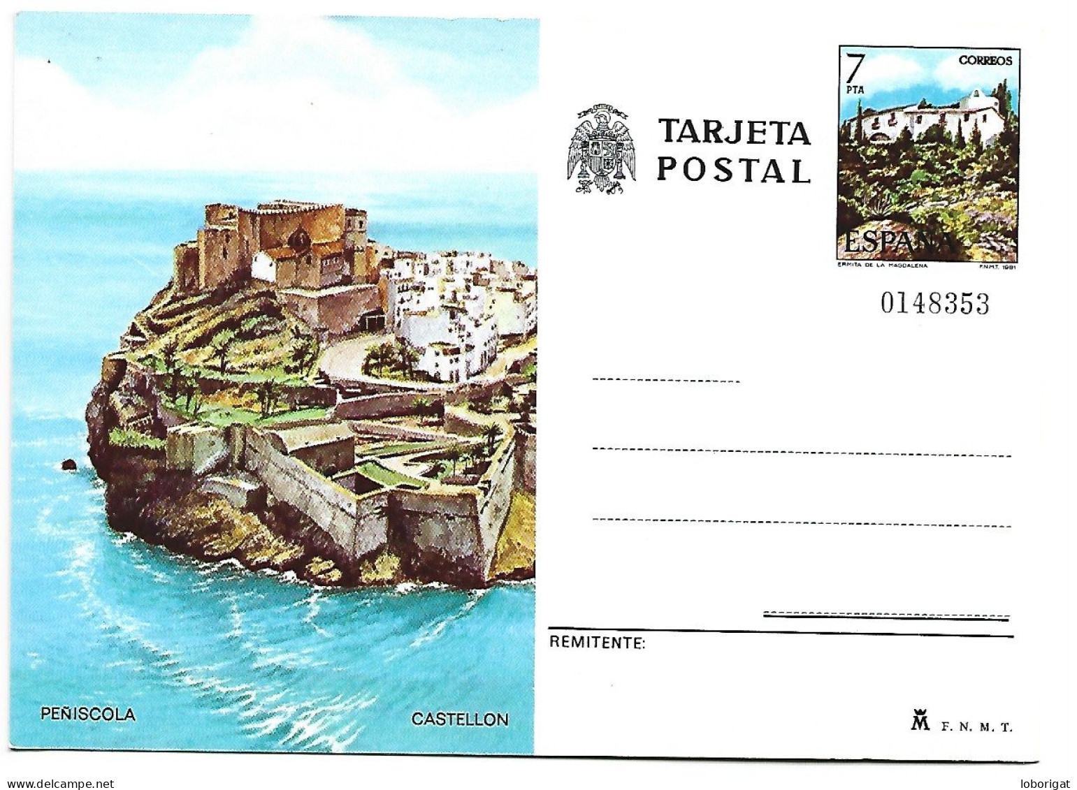 TARJETA POSTAL.-  PEÑISCOLA/ CASTELLON.- ( ESPAÑA ) - Castellón