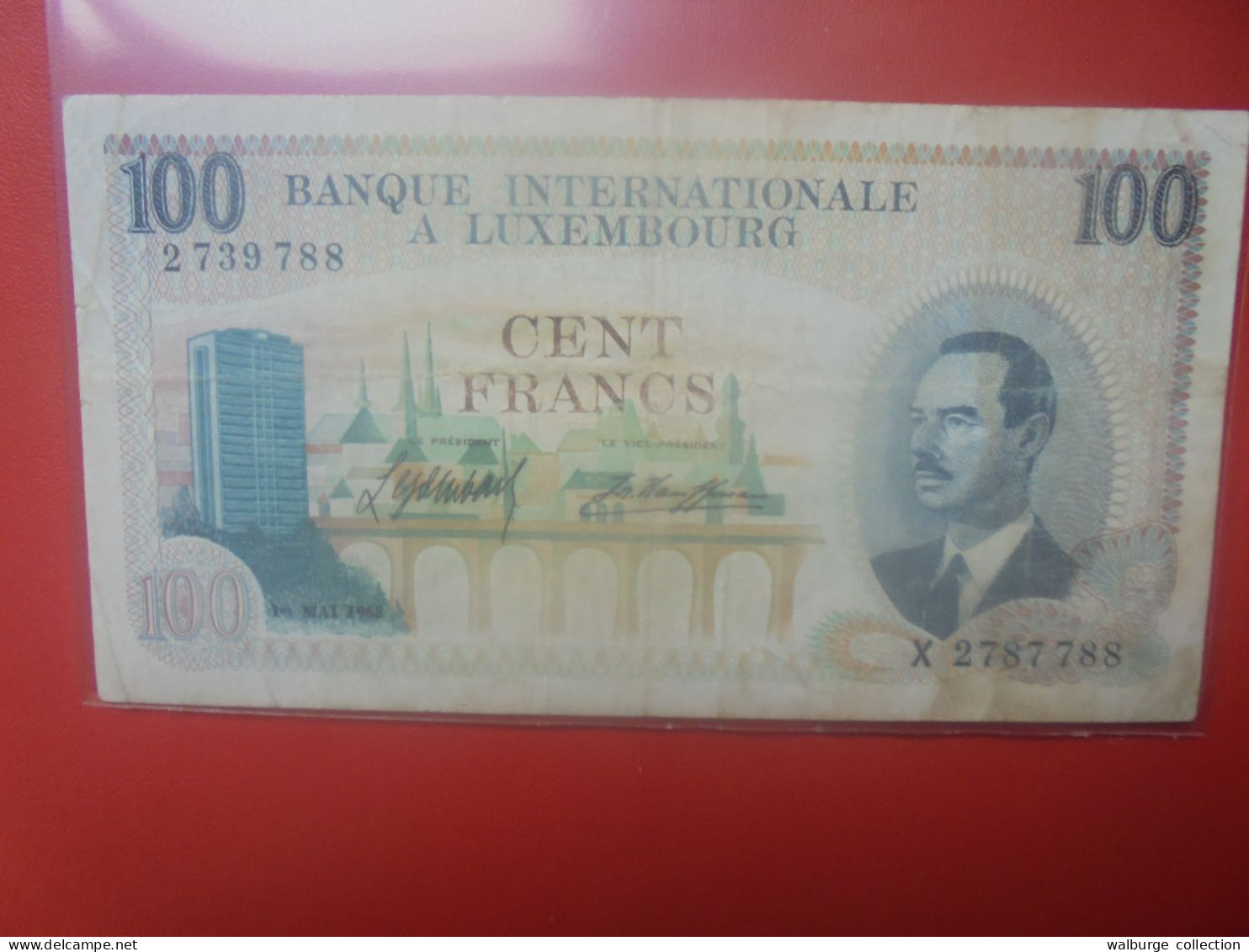 LUXEMBOURG 100 FRANCS 1968 Circuler (B.33) - Luxemburg