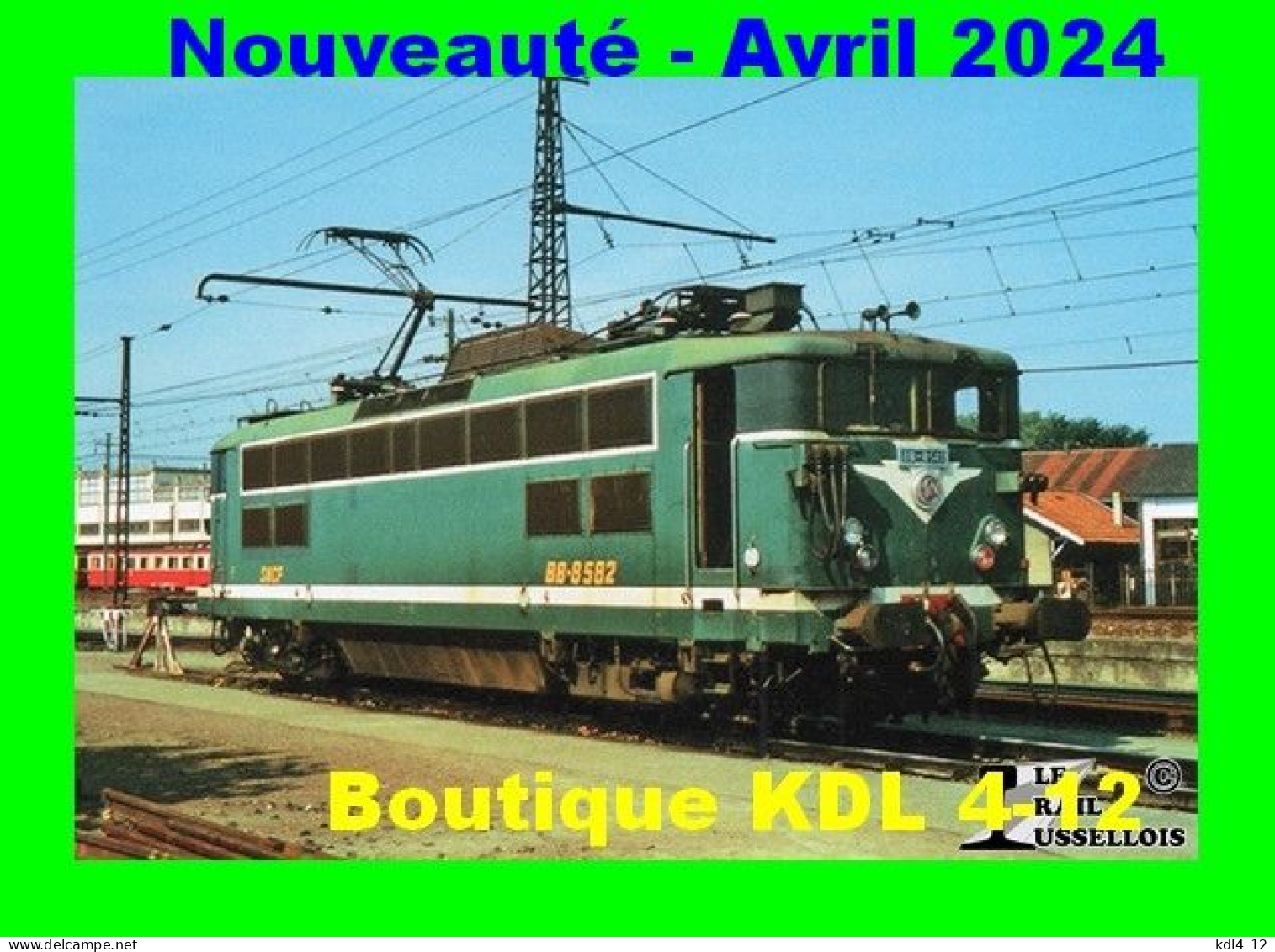 RU 2190 - Loco BB 8582 Au Dépôt - BORDEAUX - Gironde - SNCF - Materiaal