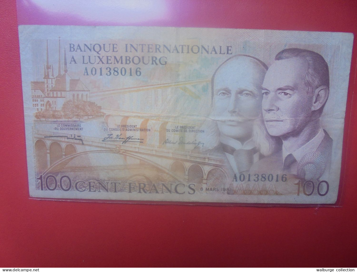 LUXEMBOURG 100 FRANCS 1981 Circuler (B.33) - Luxembourg