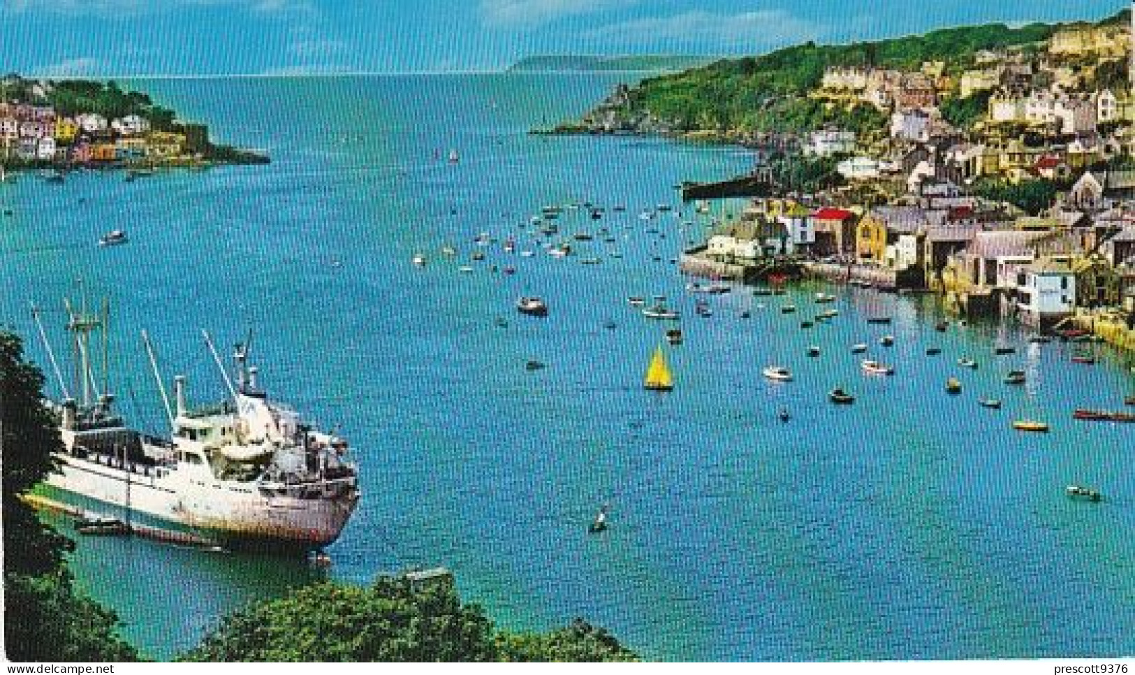 Fowey From Hall Walk - Cornwall - Unused Postcard - Cor2 - St Michael's Mount