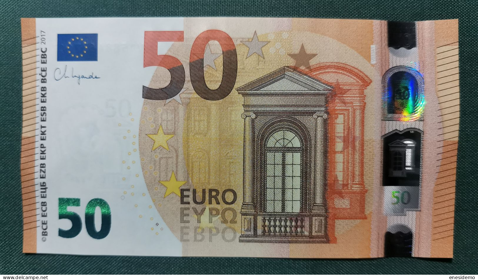 50 EURO SPAIN 2017 LAGARDE V033A1 VD SC FDS UNCIRCULATED PERFECT - 50 Euro