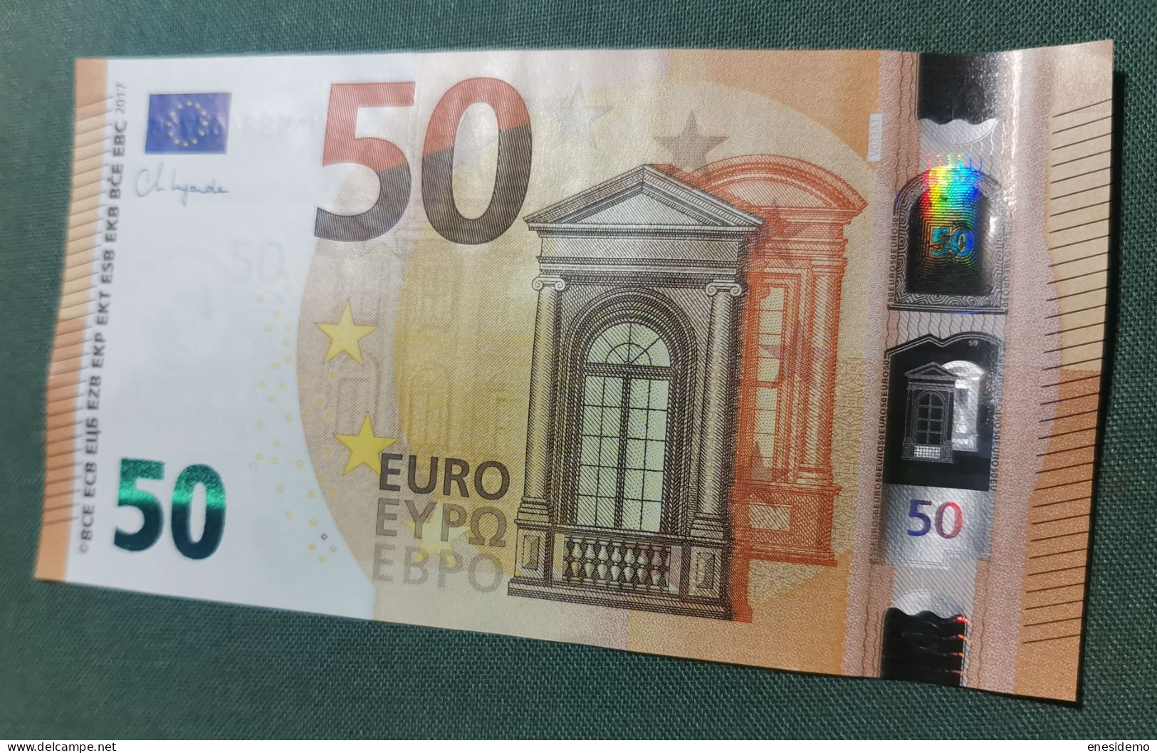 50 EURO SPAIN 2017 LAGARDE V033A1 VD SC FDS UNCIRCULATED PERFECT - 50 Euro