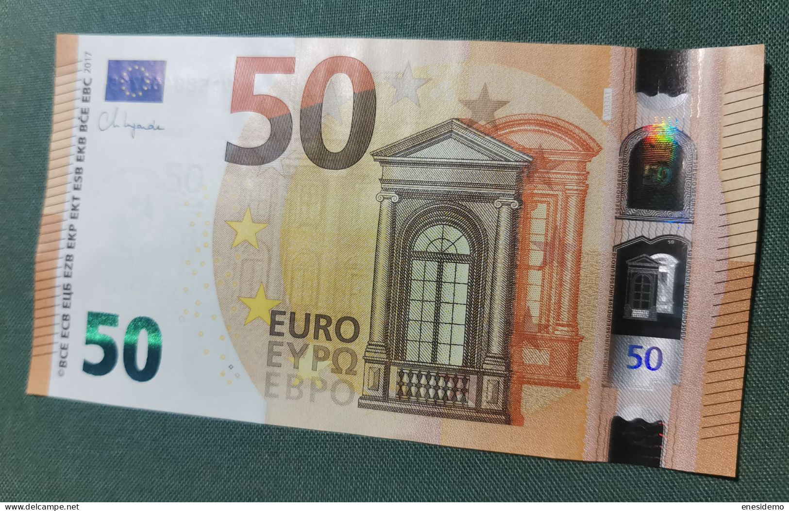 50 EURO SPAIN 2017 LAGARDE V033A1 VD SC FDS UNCIRCULATED PERFECT