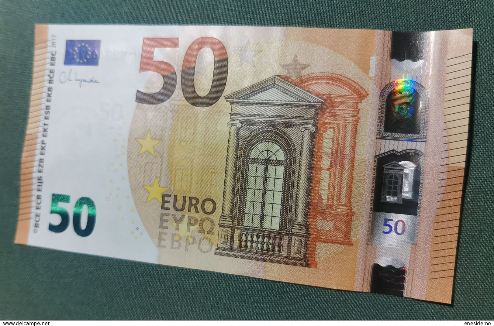 50 EURO SPAIN 2017 LAGARDE V033A1 VD SC FDS UNCIRCULATED PERFECT