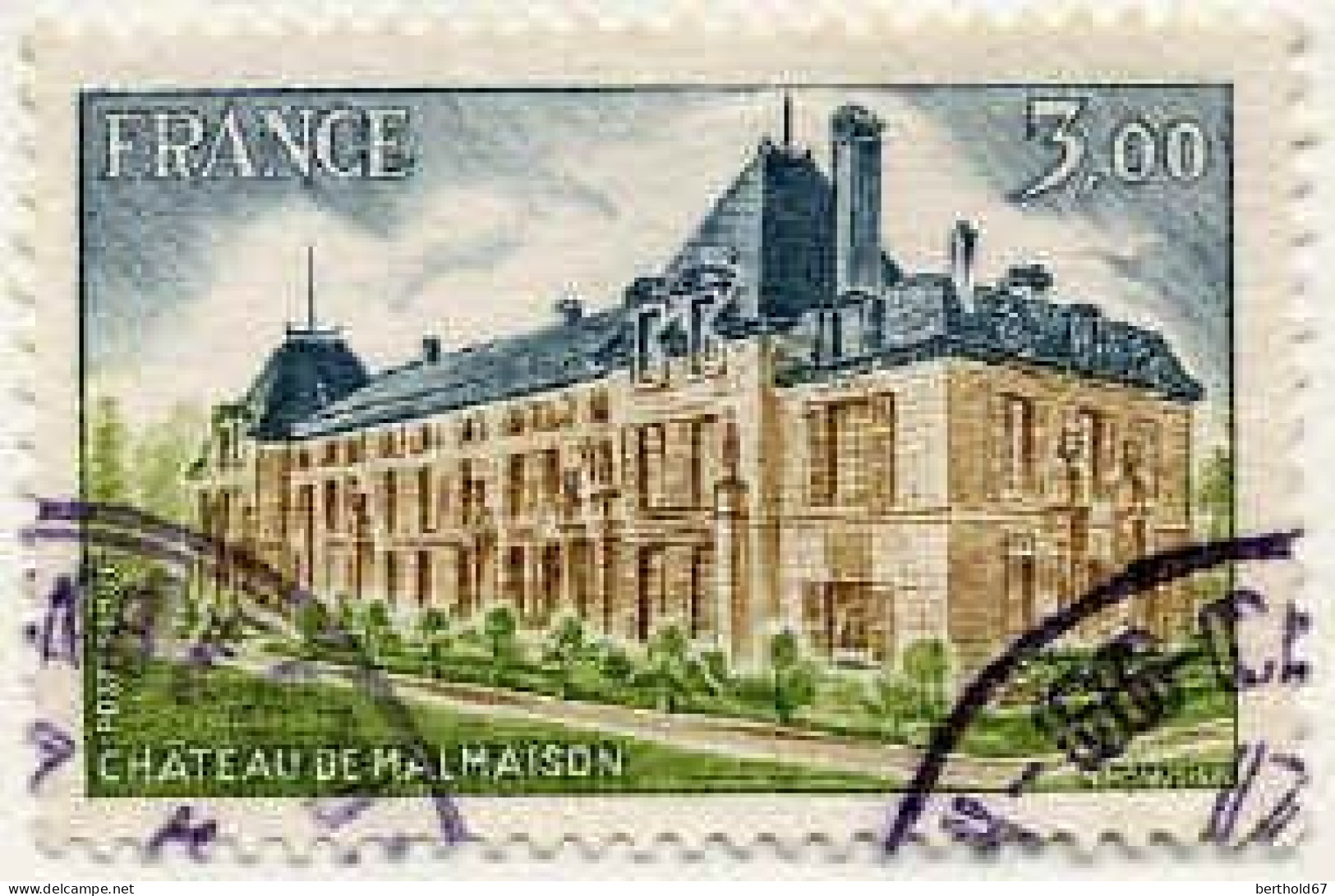 France Poste Obl Yv:1873 Mi:1957 Château De Malmaison (cachet Rond) - Gebraucht