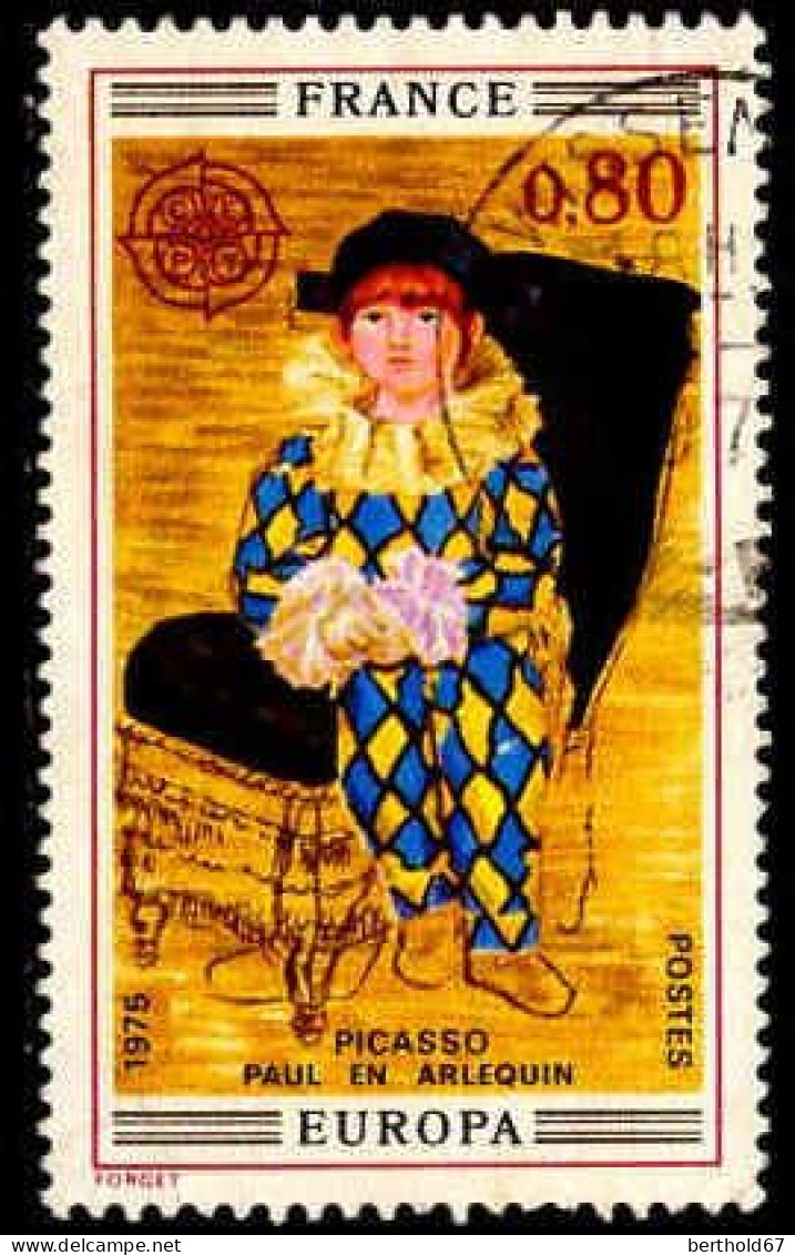 France Poste Obl Yv:1840 Mi:1915 Europa Picasso Paul En Arlequin (Beau Cachet Rond) - Gebraucht