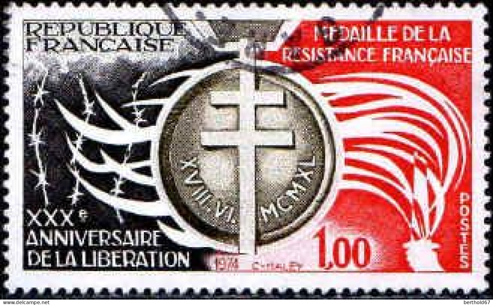 France Poste Obl Yv:1821 Mi:1897 Médaille De La Résistance (cachet Rond) - Used Stamps