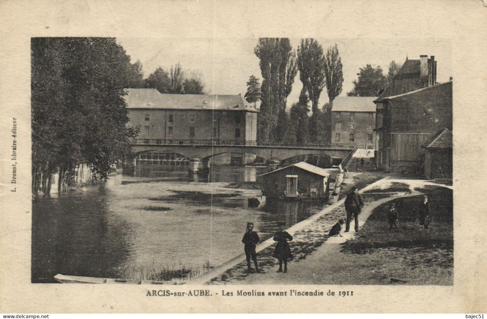 Arcis Sur Aube - Les Moulins Avant L'incendie De 1911 - Arcis Sur Aube