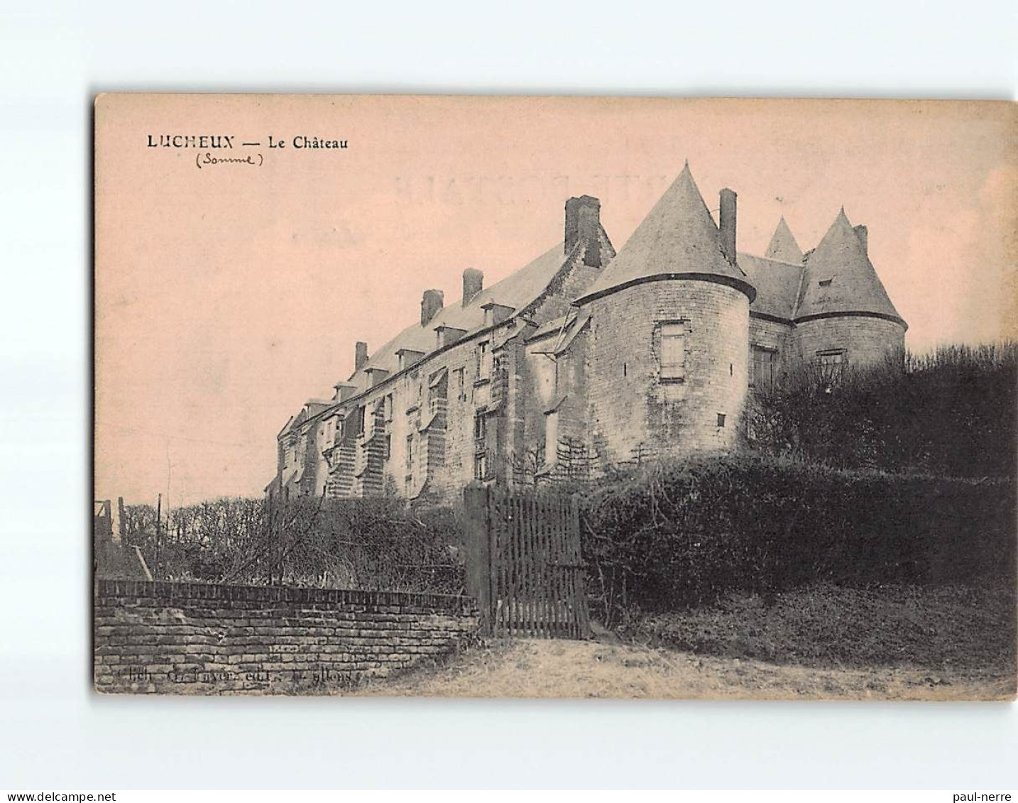 LUCHEUX : Le Château - état - Lucheux