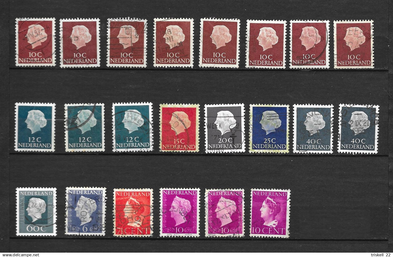 Pays-Bas  Lot De  22 Timbres - Collezioni