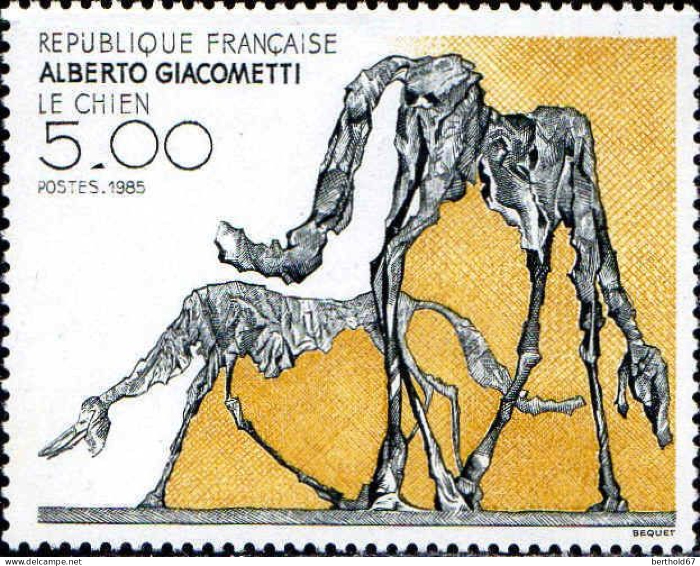 France Poste N** Yv:2383 Mi:2524 Alberto Giacometti Le Chien - Ungebraucht