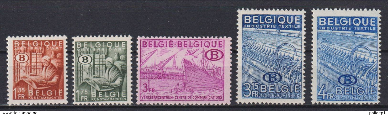 Belgique: COB N° S42/46 **, MNH, Neuf(s). TTB !!! - Ungebraucht