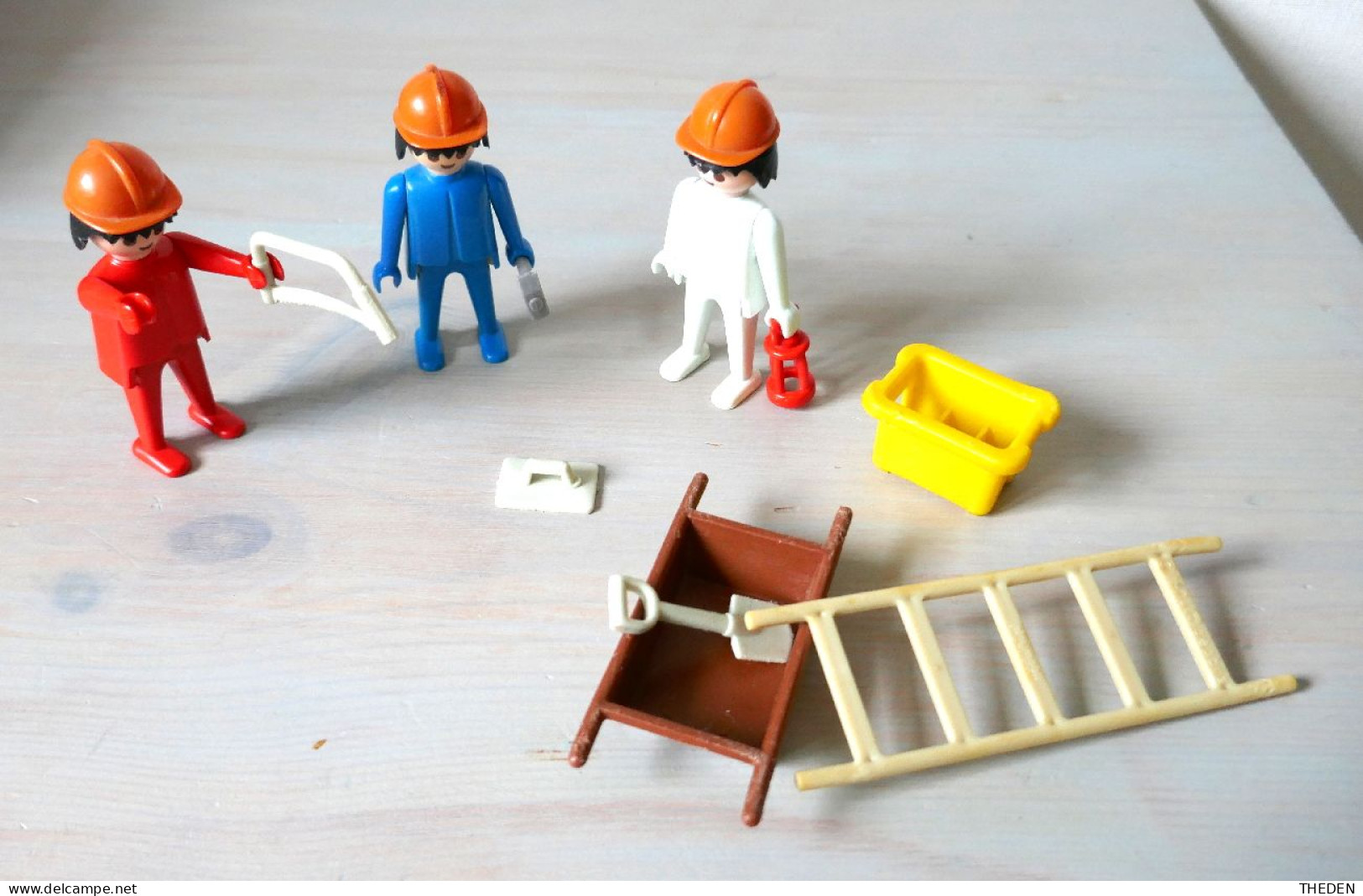 Playmobil System Klicky Chantier Lot Ouvriers Bâtiment Outils échelle Lanterne - Playmobil