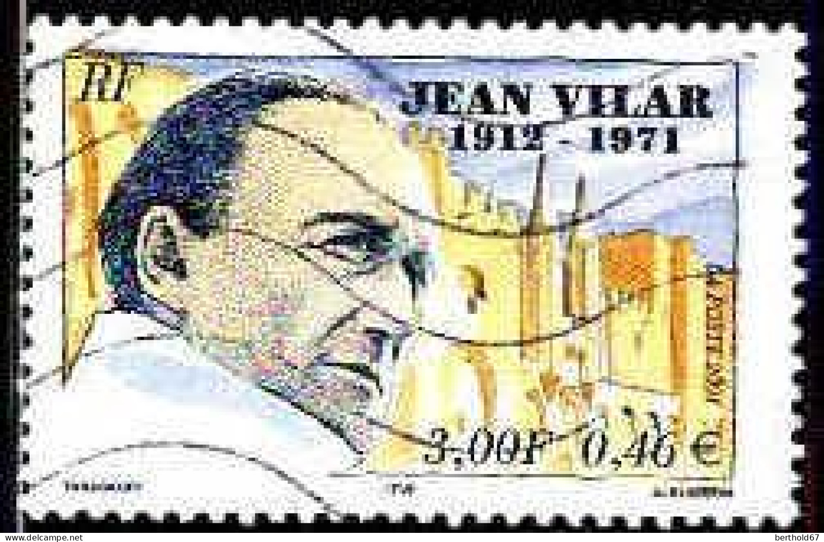 France Poste Obl Yv:3398 Mi:3538 Jean Vilar (Lign.Ondulées) - Oblitérés