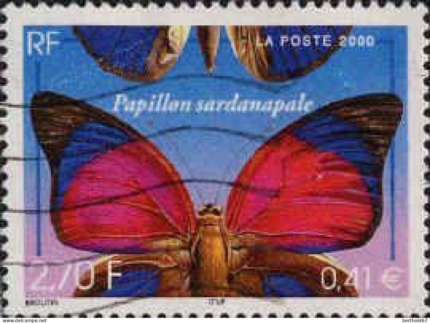 France Poste Obl Yv:3332 Papillon Sardanapale (Lignes Ondulées) - Oblitérés