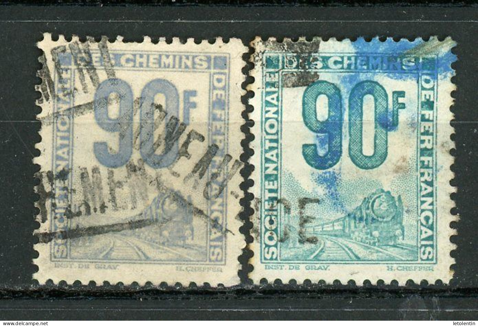 FRANCE :  COLIS POSTAUX  - Yt  N° 20+21 Obli. - Used