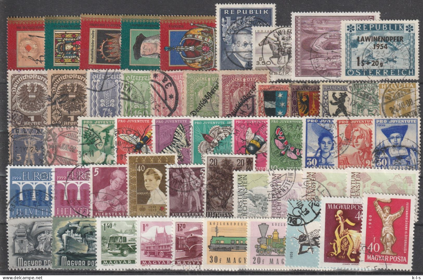 Mitteleuropa: Posten Mit Diversen Versch.  Werten.    Gestpl./used - Lots & Kiloware (mixtures) - Max. 999 Stamps