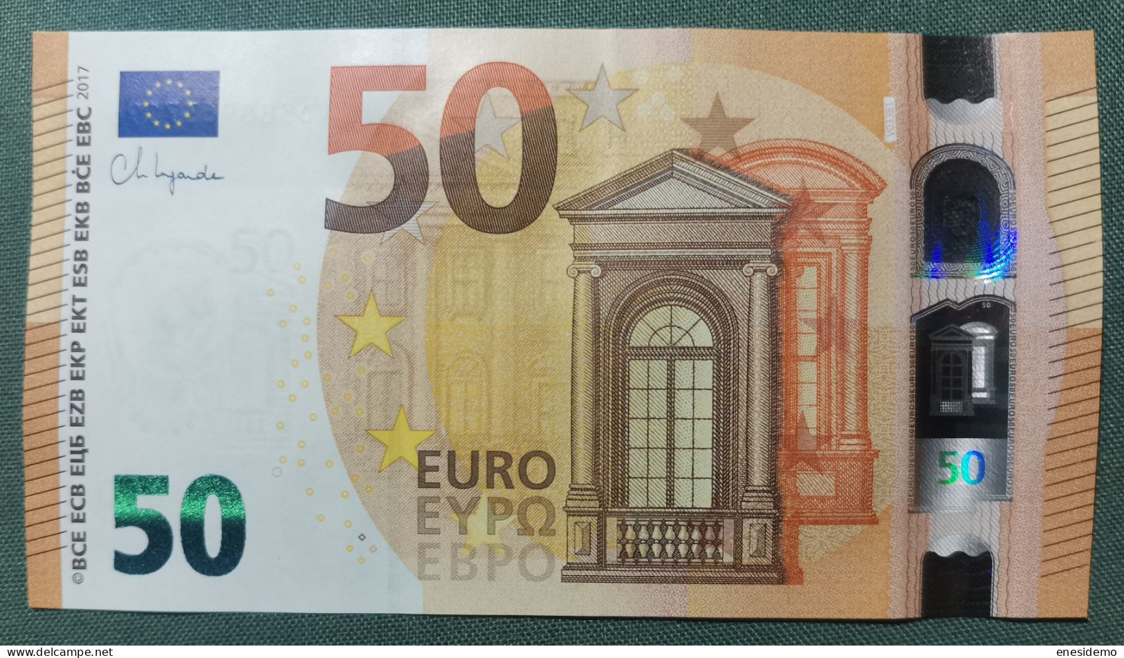 50 EURO V033B1 VD SPAIN 2017 LAGARDE SC FDS UNCIRCULATED PERFECT - 50 Euro