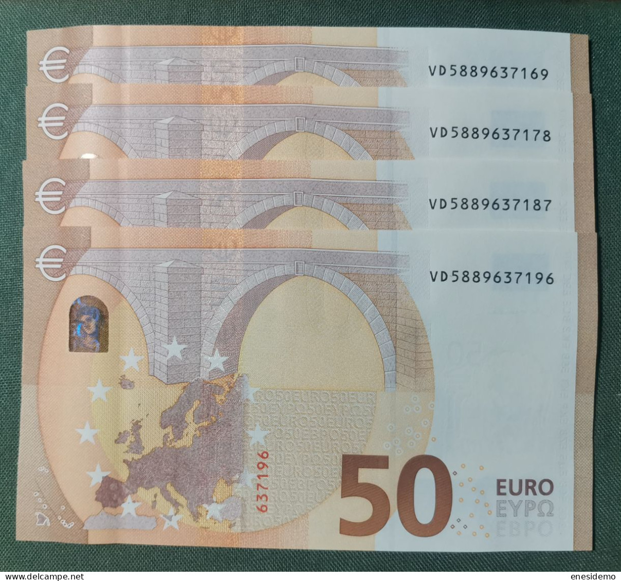 50 EURO V033B1 VD SPAIN 2017 LAGARDE SC FDS UNCIRCULATED PERFECT - 50 Euro