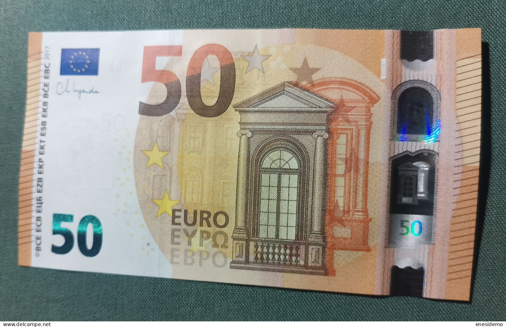 50 EURO V033B1 VD SPAIN 2017 LAGARDE SC FDS UNCIRCULATED PERFECT - 50 Euro