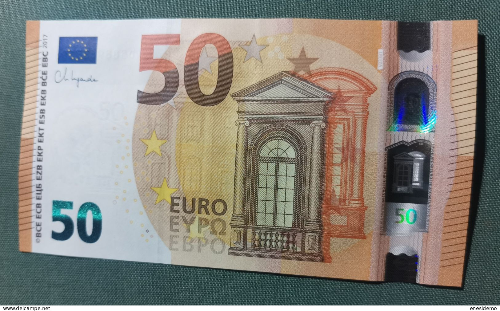 50 EURO V033B1 VD SPAIN 2017 LAGARDE SC FDS UNCIRCULATED PERFECT - 50 Euro