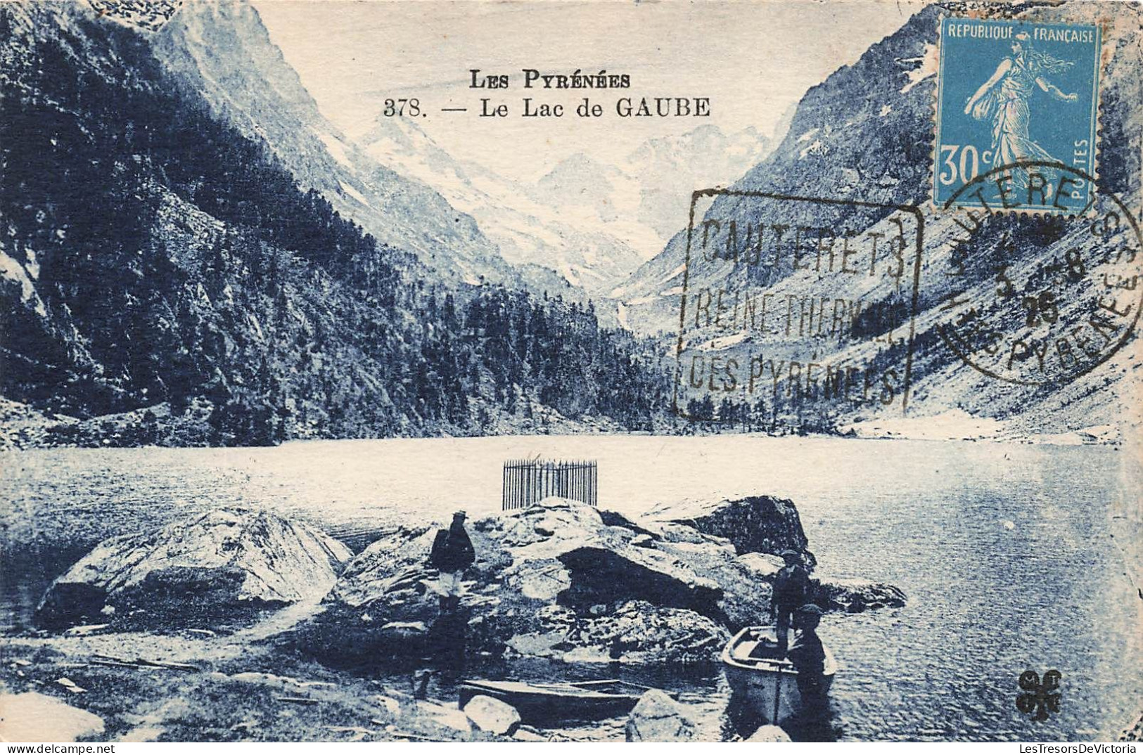 FRANCE - Les Pyrénées - Le Lac De Gaube - Vue Sur Le Lac - Animé - Barques - Carte Postale Ancienne - Cauterets