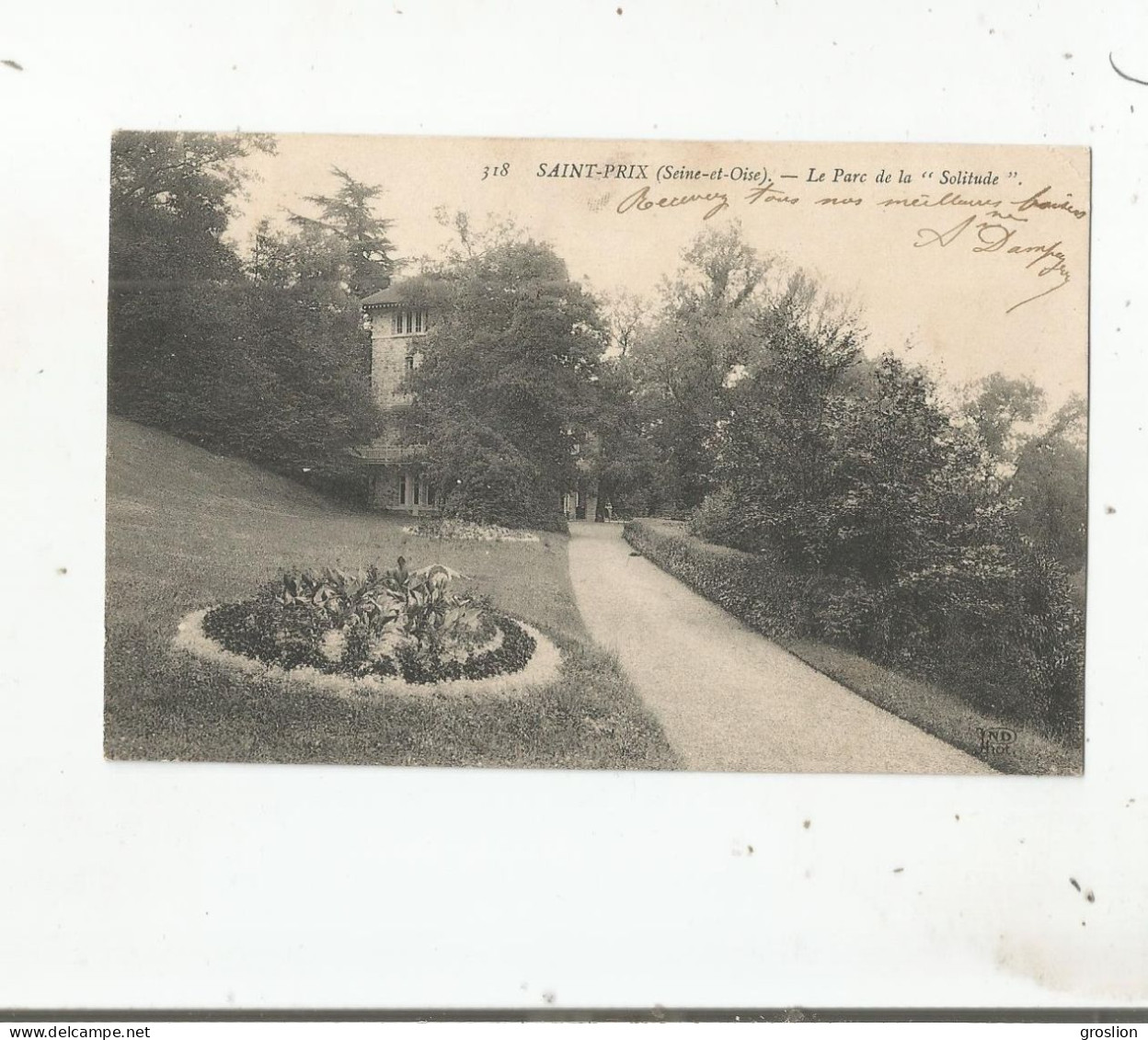 SAINT PRIX (SEINE ET OISE)  318 LE PARC DE LA SOLITUDE 1911 - Saint-Prix