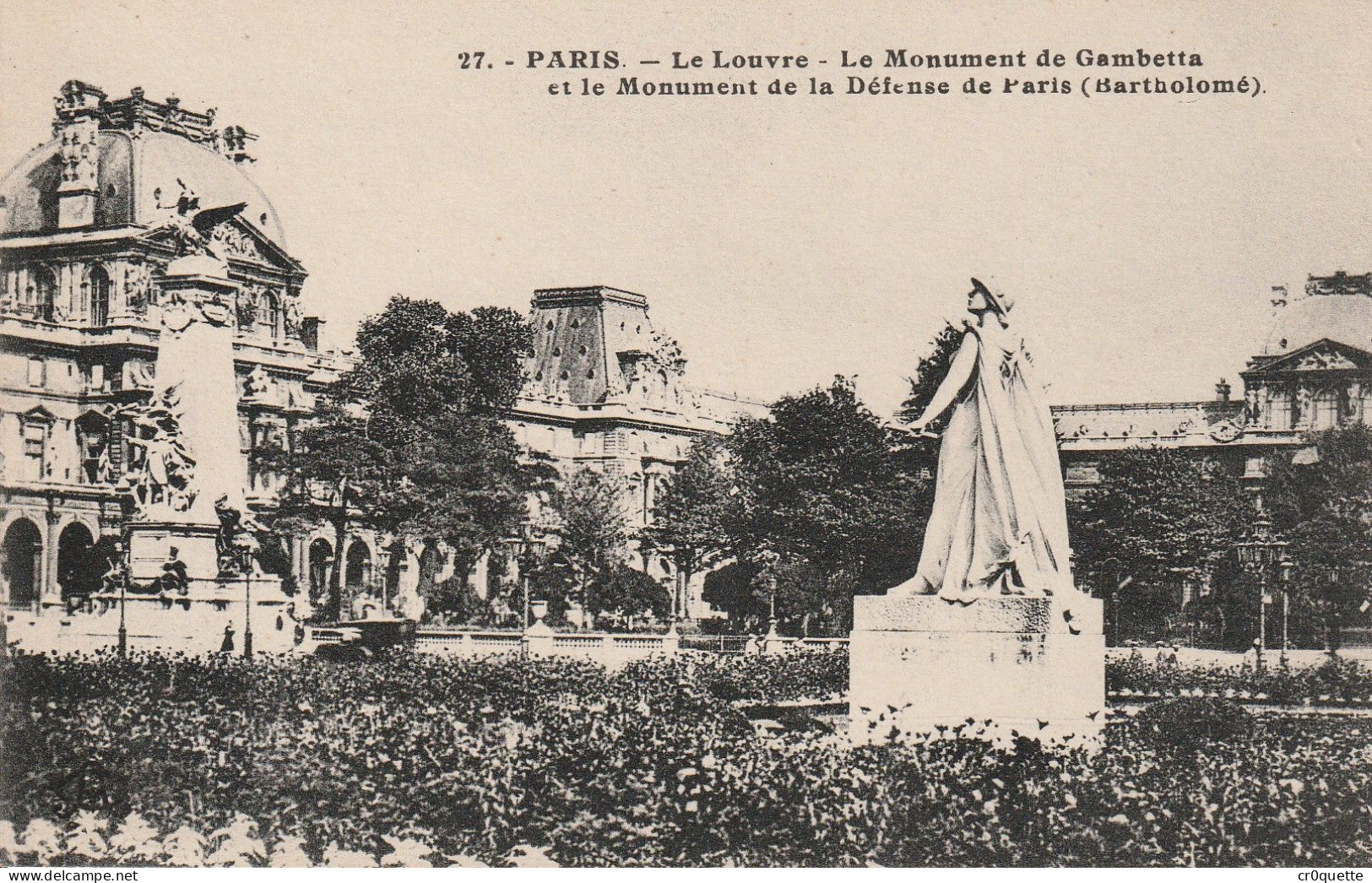 # 75000 PARIS / LE LOUVRE et CLUNY en 23 CARTES POSTALES de 1905 à 1950