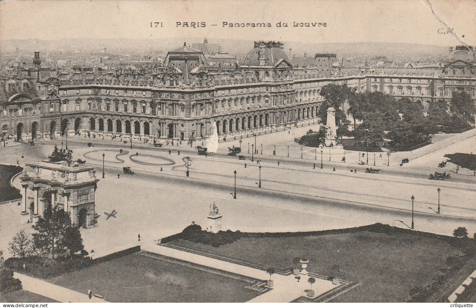 # 75000 PARIS / LE LOUVRE et CLUNY en 23 CARTES POSTALES de 1905 à 1950