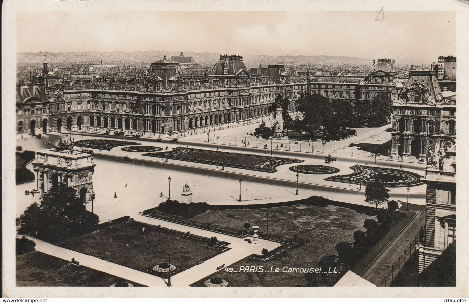 # 75000 PARIS / LE LOUVRE et CLUNY en 23 CARTES POSTALES de 1905 à 1950