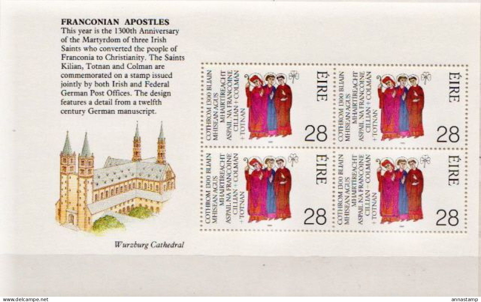 Ireland 4 MNH Booklet Pains - Christianity
