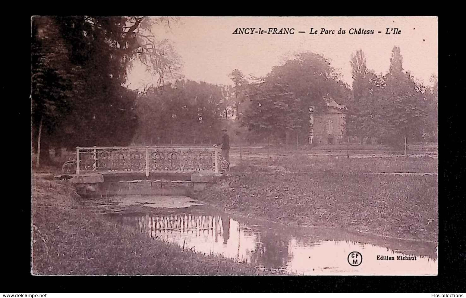 Cp, 89, Ancy Le Franc, Le Parc Du Château, Ed. Michaut, Voyagée - Ancy Le Franc