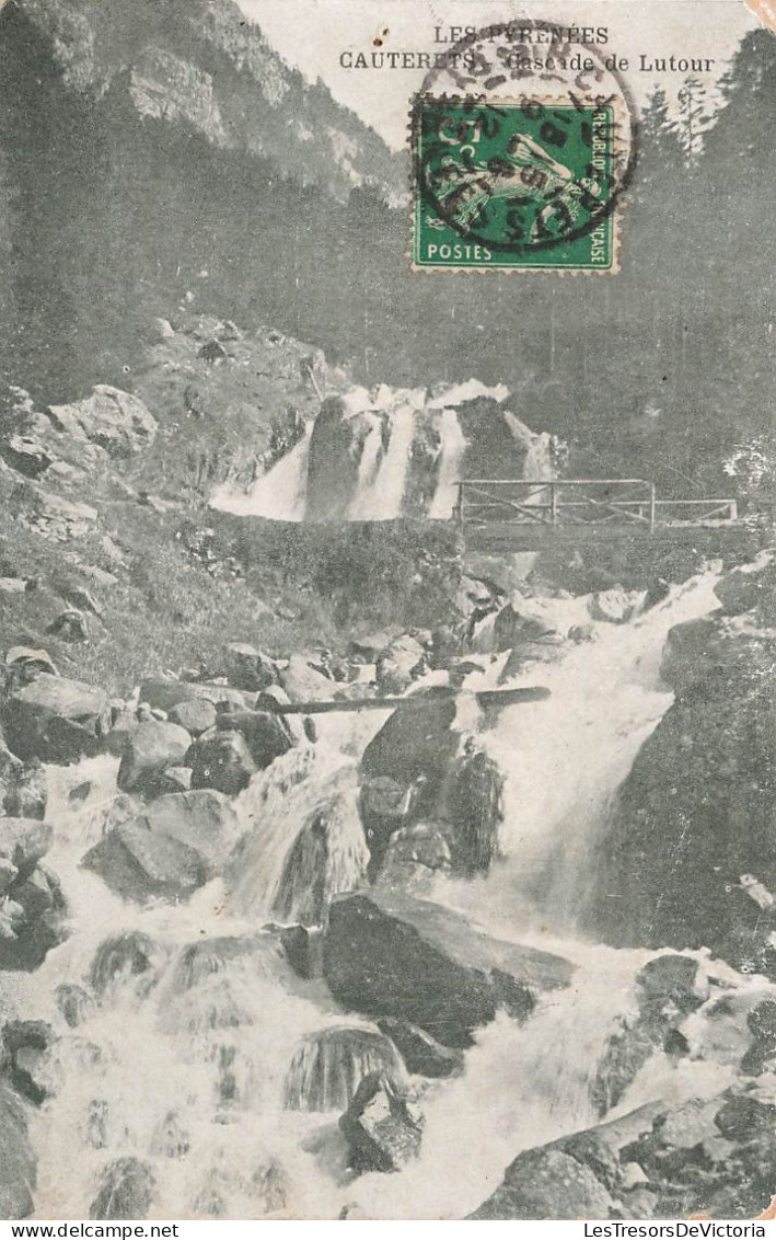 FRANCE - Les Pyrénées - Cauterets - Vue Sur La Cascade De Lutour - Un Pont - Carte Postale Ancienne - Cauterets