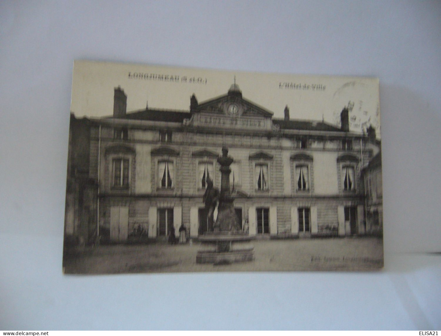 LONGJUMEAU91 ESSONNE L'HOTEL DE VILLE CPA 1923 - Longjumeau