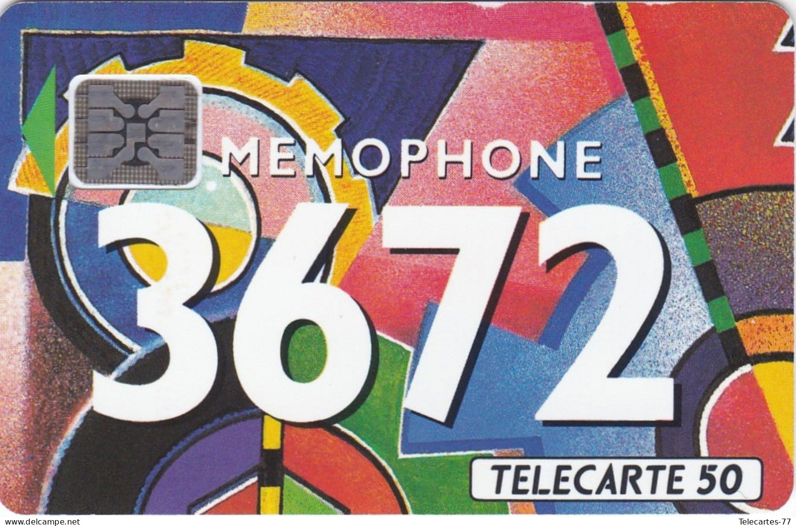 F293a-36.72 Blanc MEMOPHONE GEOMETRIE-50u-SC4-10/92 - 1992