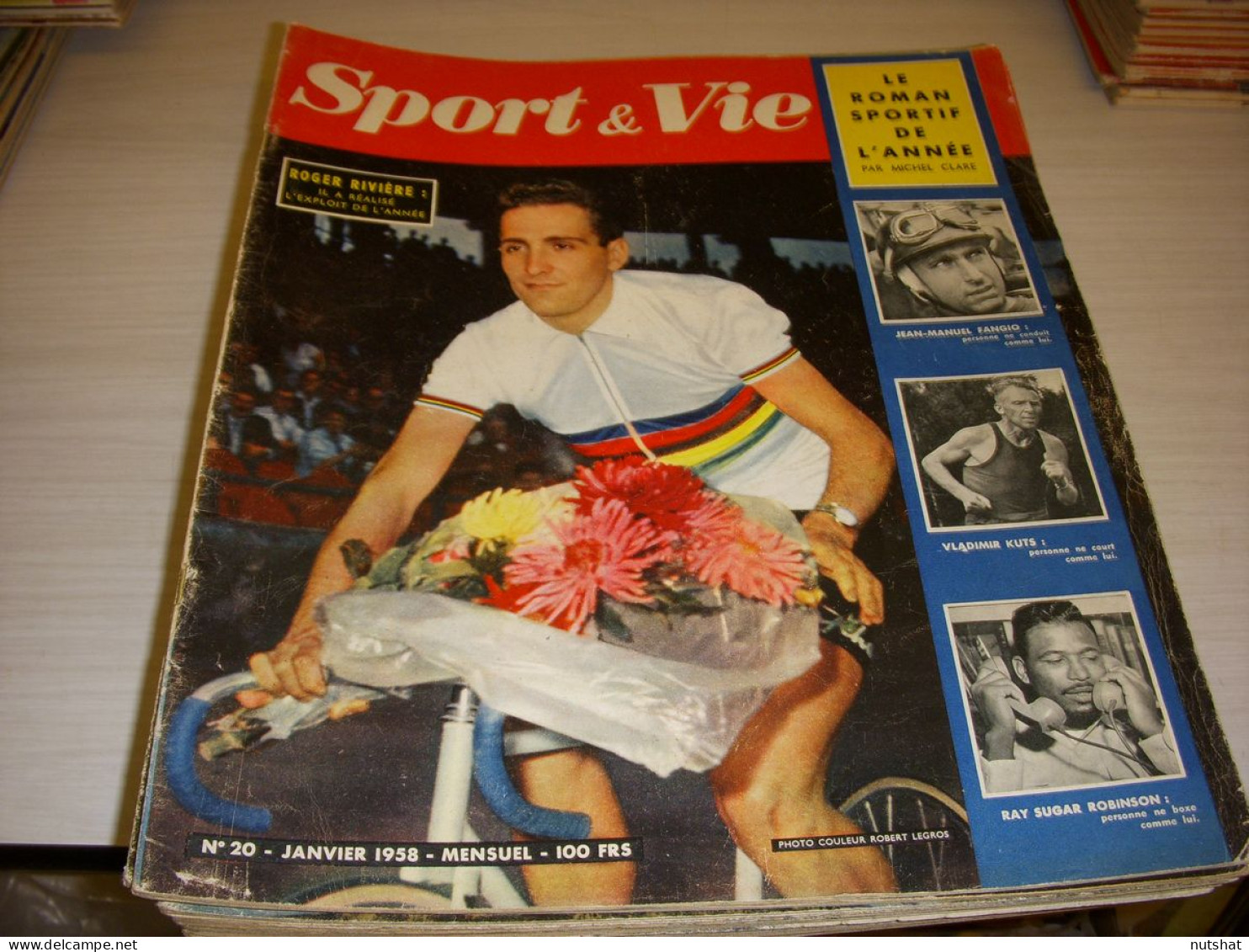 SPORT & VIE 20 01.1958 BILAN 57 CYCLISME RIVIERE FOOT STRASBOURG SKI KITZBUHEL - Sport