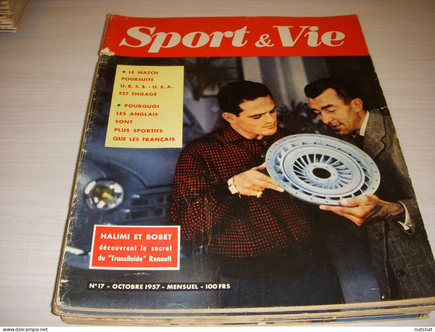 SPORT & VIE 17 10.1957 SALON De L'AUTO FOOT OM MARSEILLE CYCLISME RIVIERE - Sport