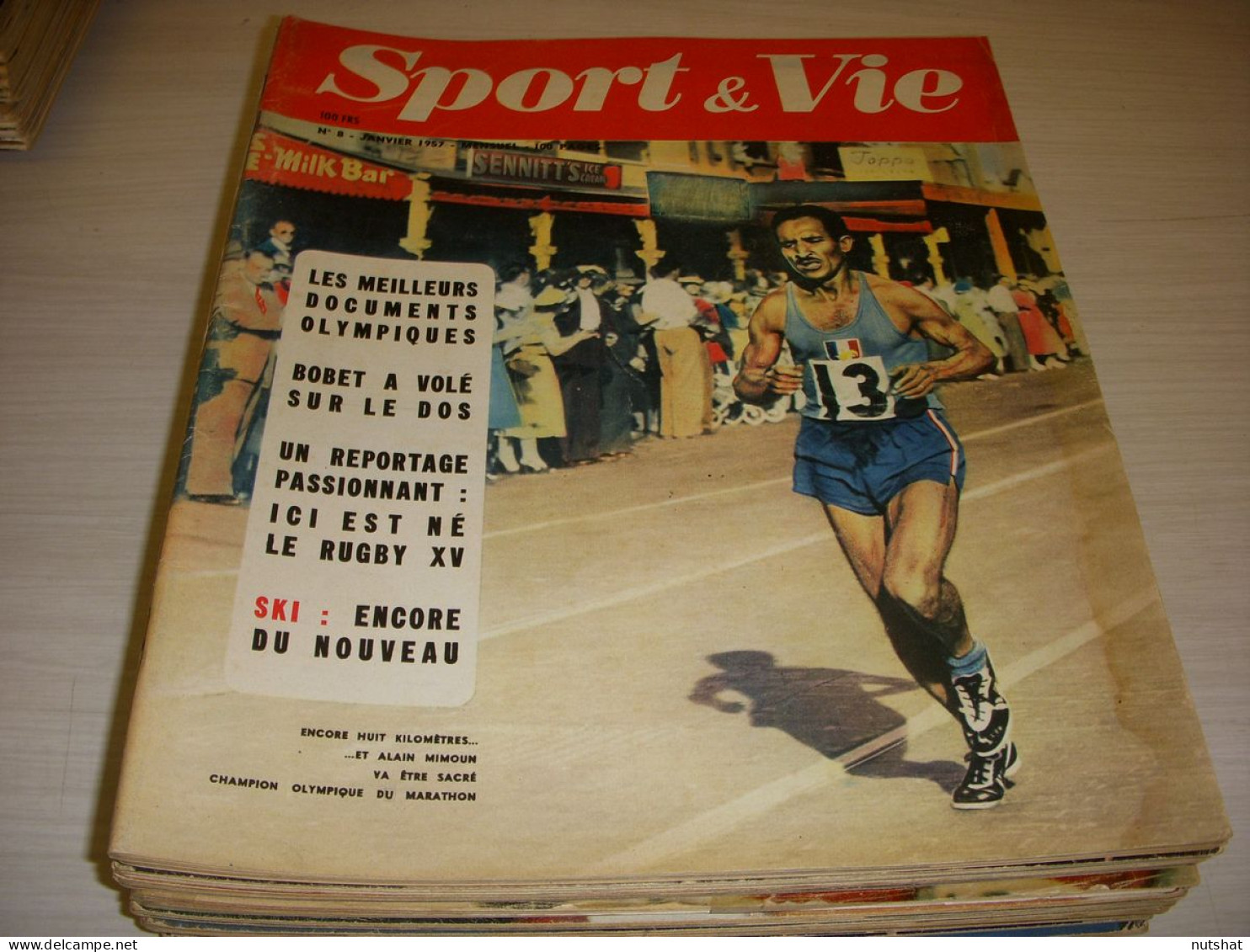 SPORT & VIE 08 01.1957 SPECIAL JEUX OLYMPIQUES MIMOUN KUTS FOOT ST ETIENNE - Sport