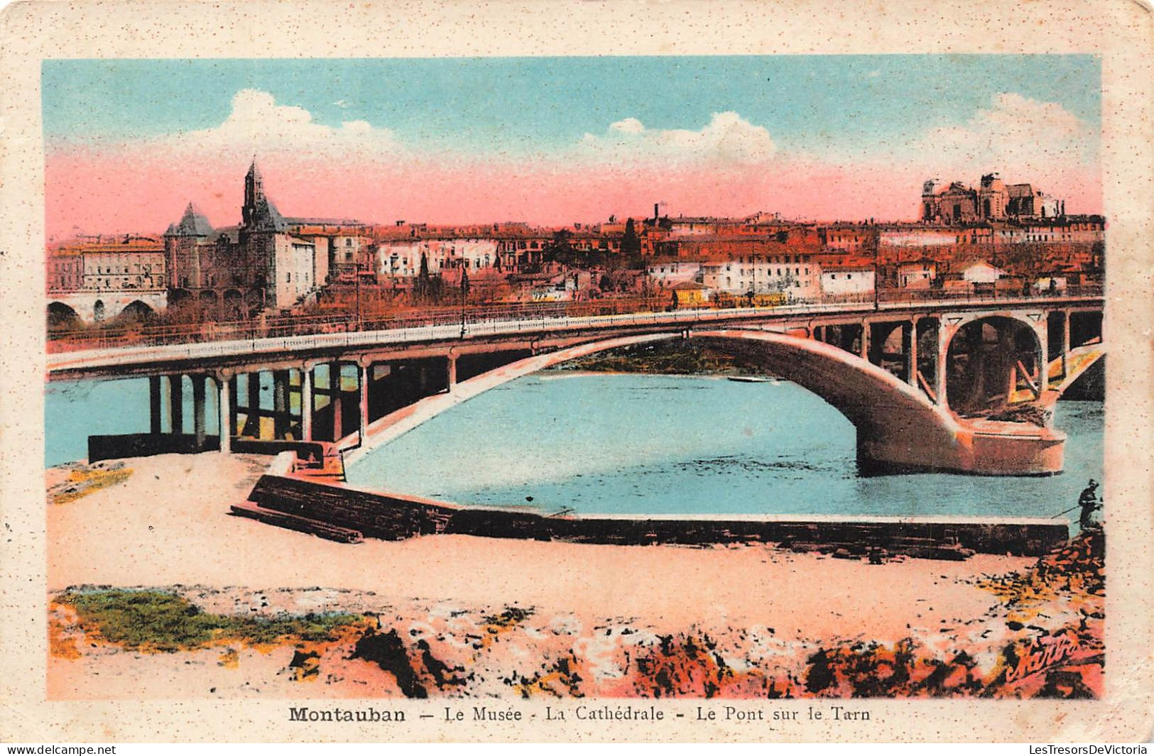 FRANCE - Montauban - Le Musée - La Cathédrale - Le Pont Sur Le Tarn - Carte Postale Ancienne - Montauban