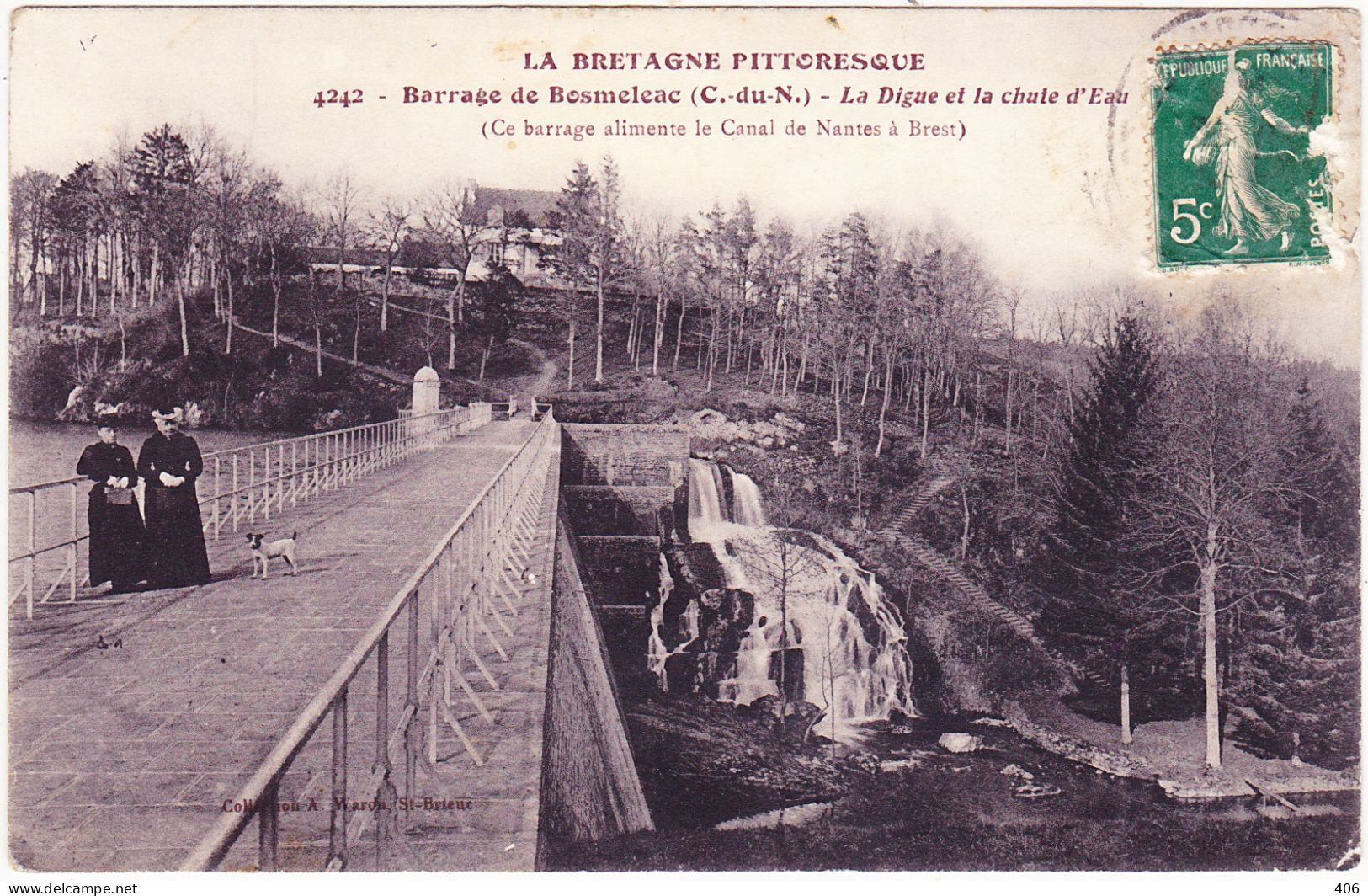 Bosméléac - La Digue Et La Chute D'Eau - Bosméléac