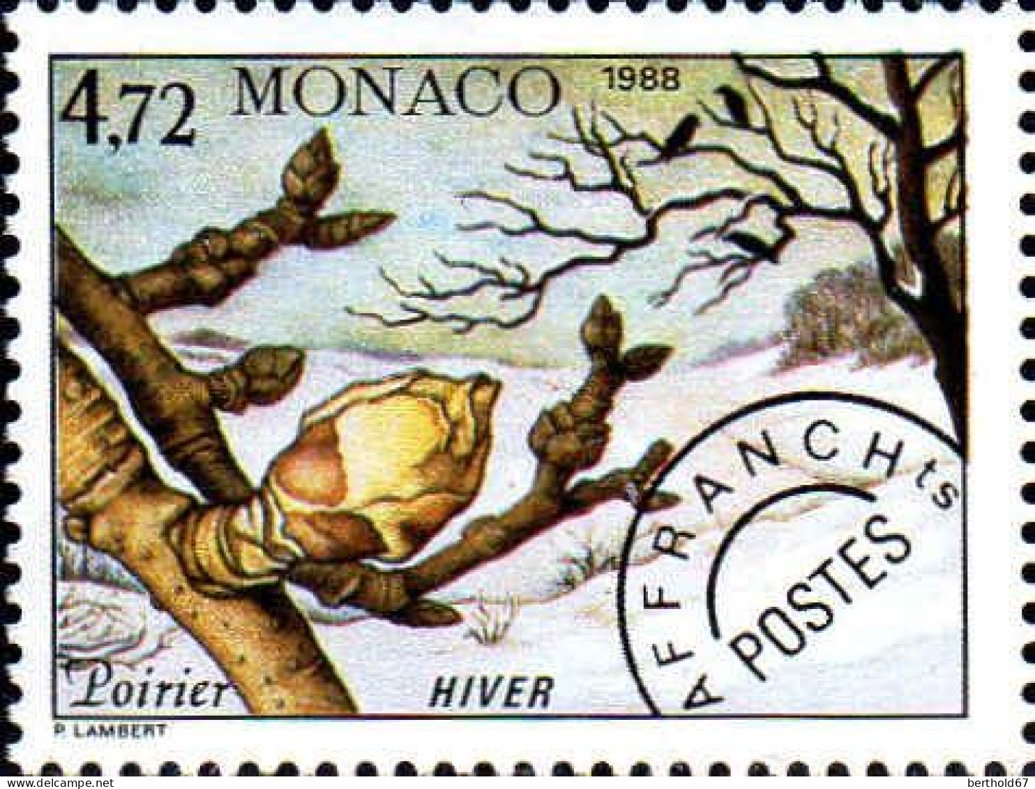 Monaco Préo N** Yv:101 Mi:1854 Poirier Hiver - Precancels