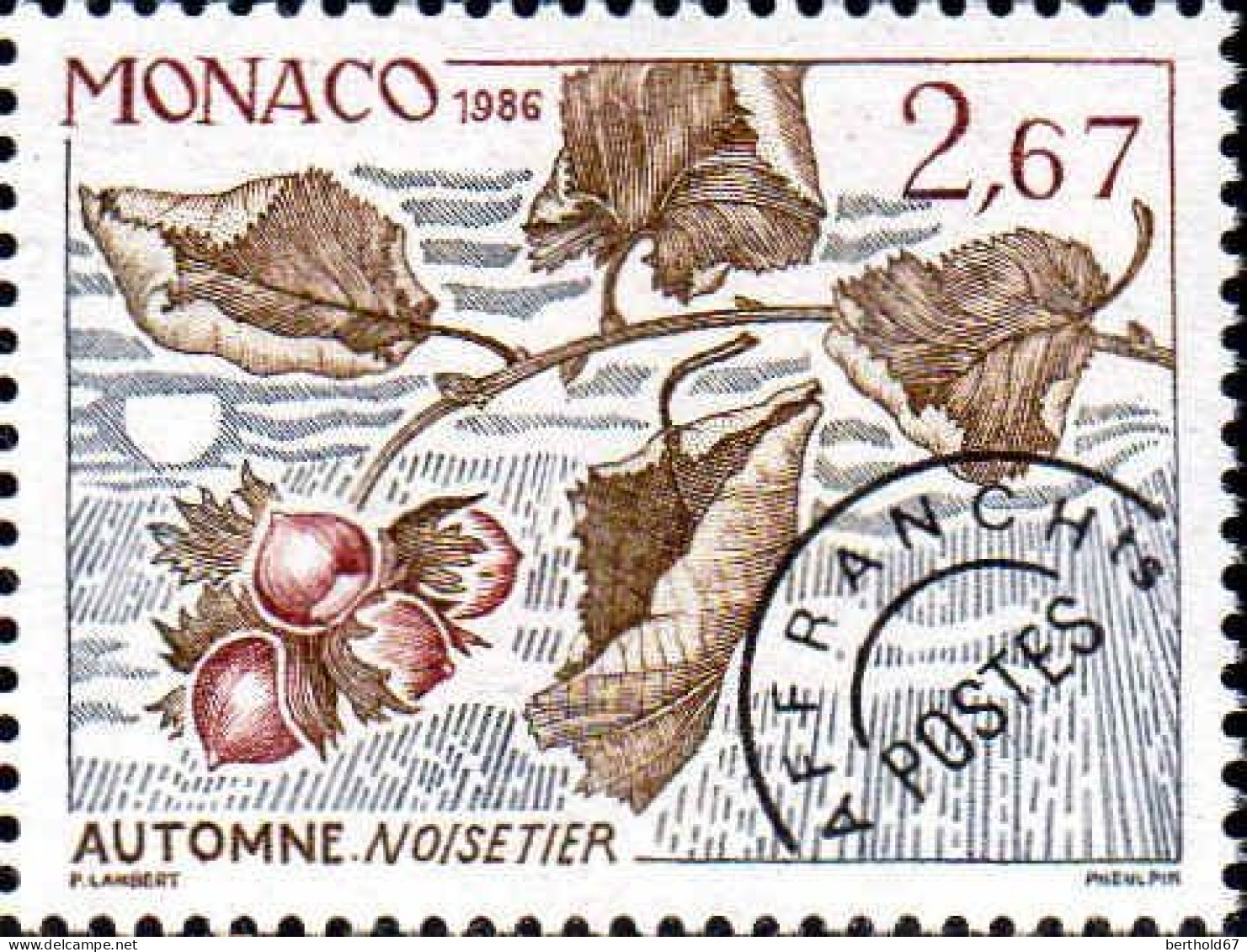 Monaco Préo N** Yv: 92 Mi:1742 Noisetier Automne - Precancels