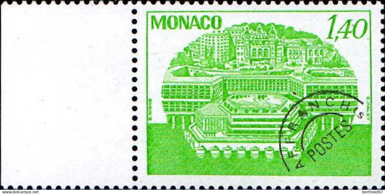 Monaco Préo N** Yv: 64 Mi:1382 Centre Des Congrès Bord De Feuille - Precancels