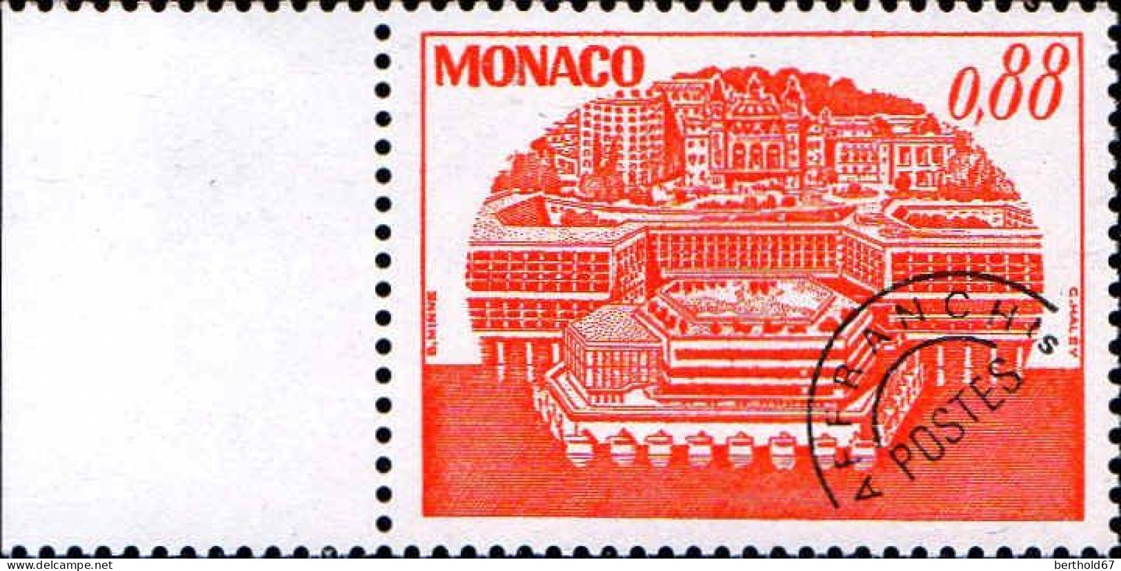 Monaco Préo N** Yv: 63 Mi:1381 Centre Des Congrès Bord De Feuille - Precancels