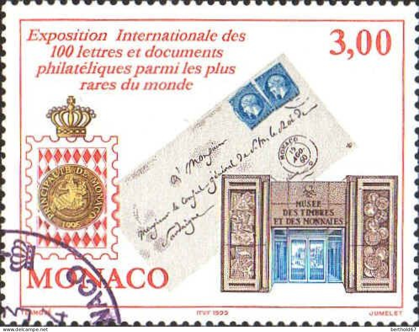 Monaco Poste Obl Yv:2190 Mi:2441A 100 Lettres & Documents (Beau Cachet Rond) - Oblitérés