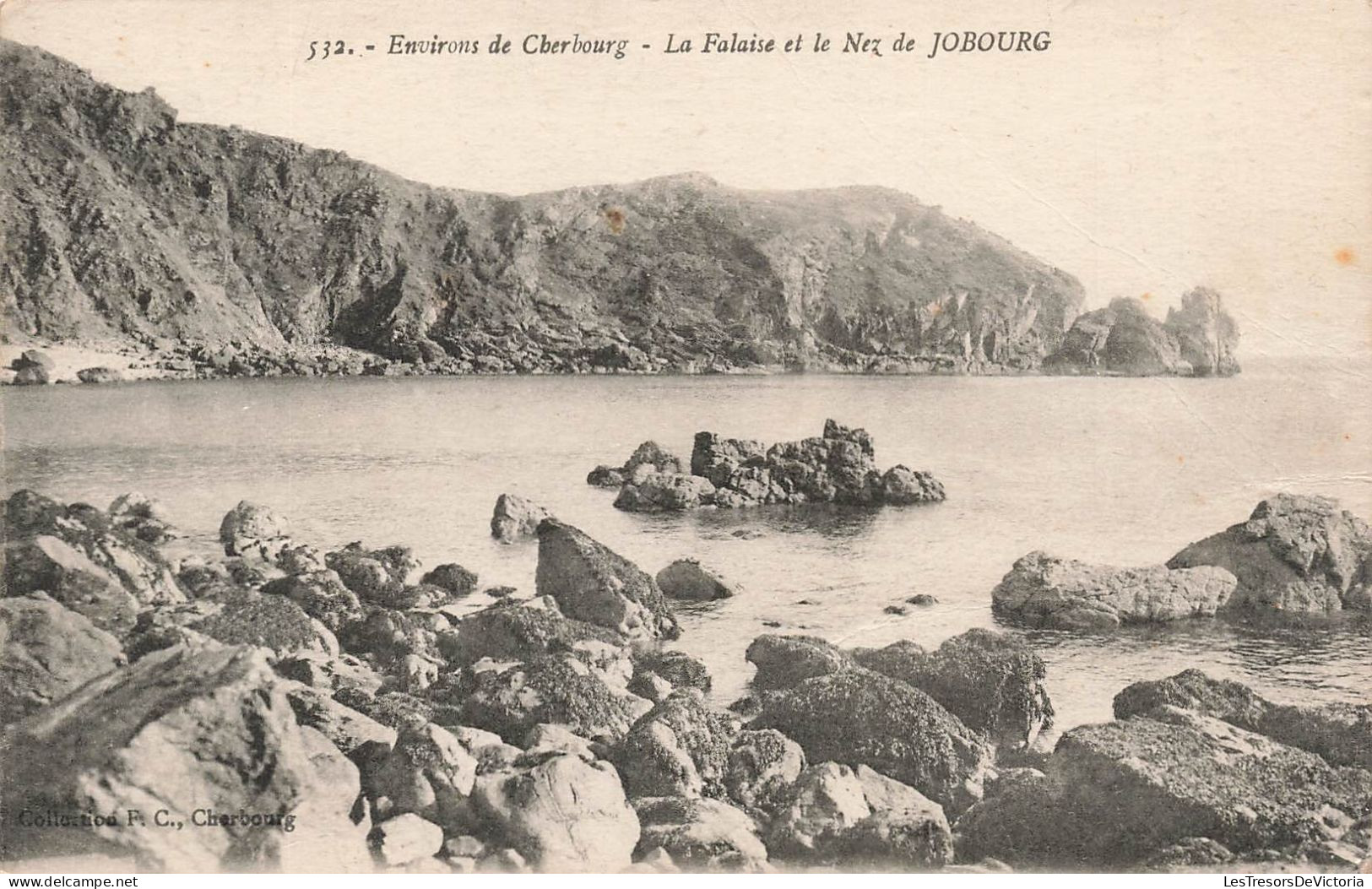 FRANCE - Environs De Cherbourg - Vue De La Falaise Et Le Nez De Jobourg - Vue Sur La Mer - Carte Postale Ancienne - Cherbourg