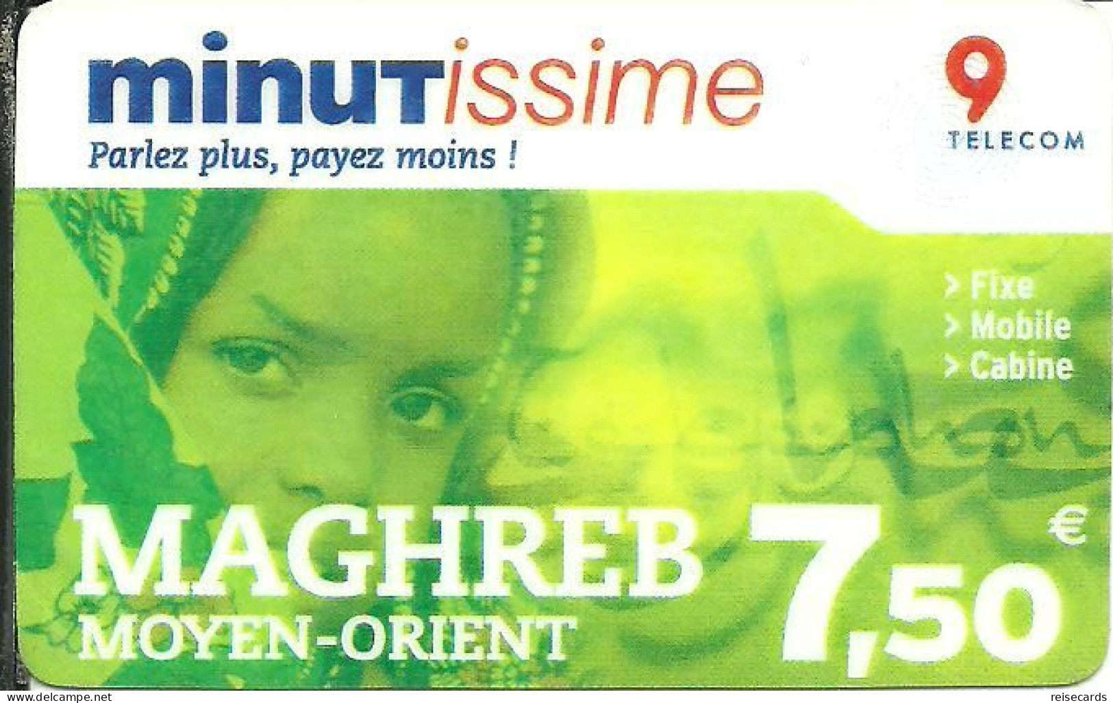 France: Prepaid 9 Telecom - Minutissme, Maghreb Moyen-orient - Autres & Non Classés