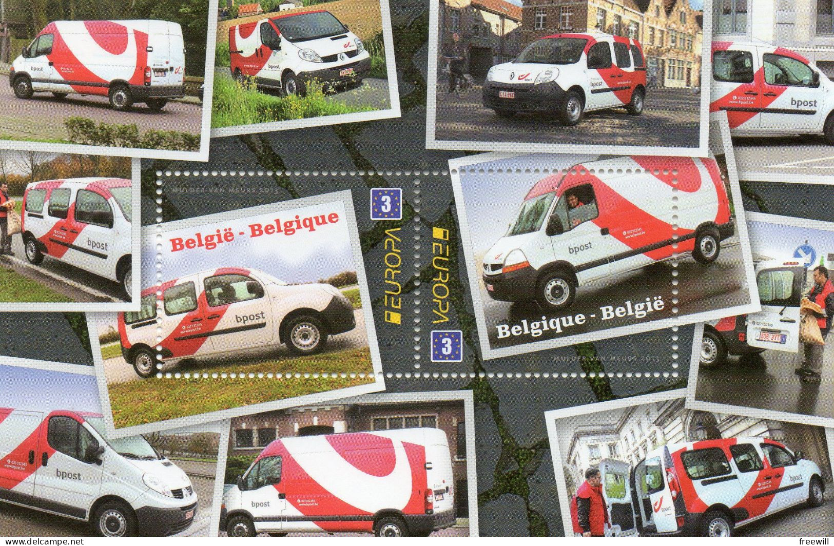 Europa 2013 -Véhicules Postaux XXX - 2002-… (€)